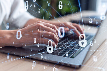 computer with locks cybercrime
