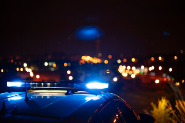 police car lights