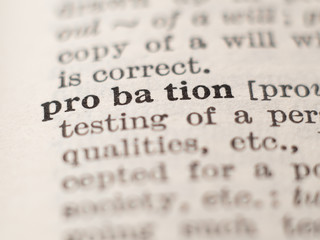 probation in dictionary